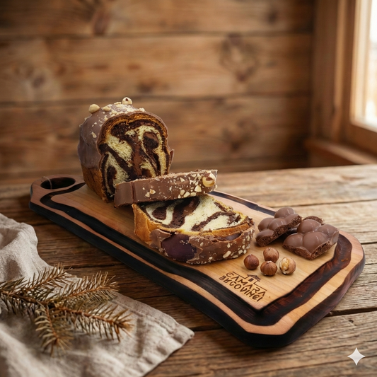 Cozonac cu ciocolată – desert tradițional pufos cu cremă de ciocolată