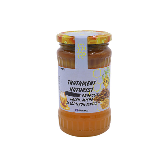 Miere cu propolis, polen și lăptișor de matcă 370 g