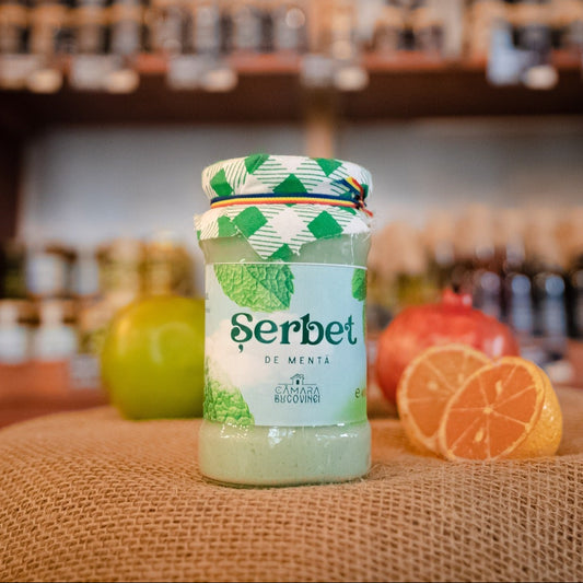 Șerbet de mentă 400 g – desert tradițional, gust răcoritor și natural