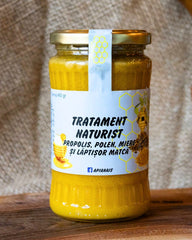 Miere cu propolis, polen și lăptișor de matcă 370 g