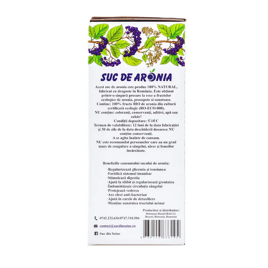 Suc Aronia 100% NATURAL- Fara conservanti