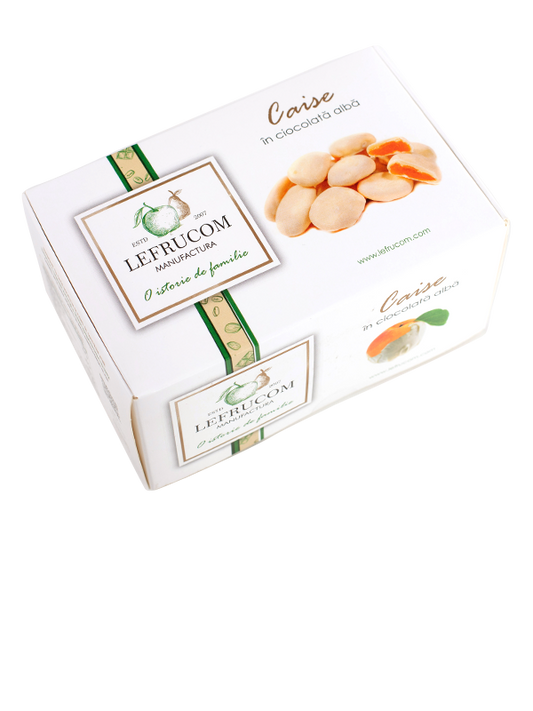 Caise în ciocolată albă (100 g)