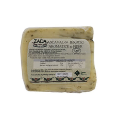 Cașcaval cu ierburi aromatice și piper Zada 300g – brânză tradițională cu verdețuri aromate