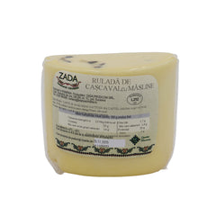 Ruladă de cașcaval cu măsline Zada 300g – brânză artizanală cu aromă mediteraneană