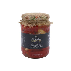 Conopidă cu gogoșari 800 g – murături tradiționale românești în oțet natural
