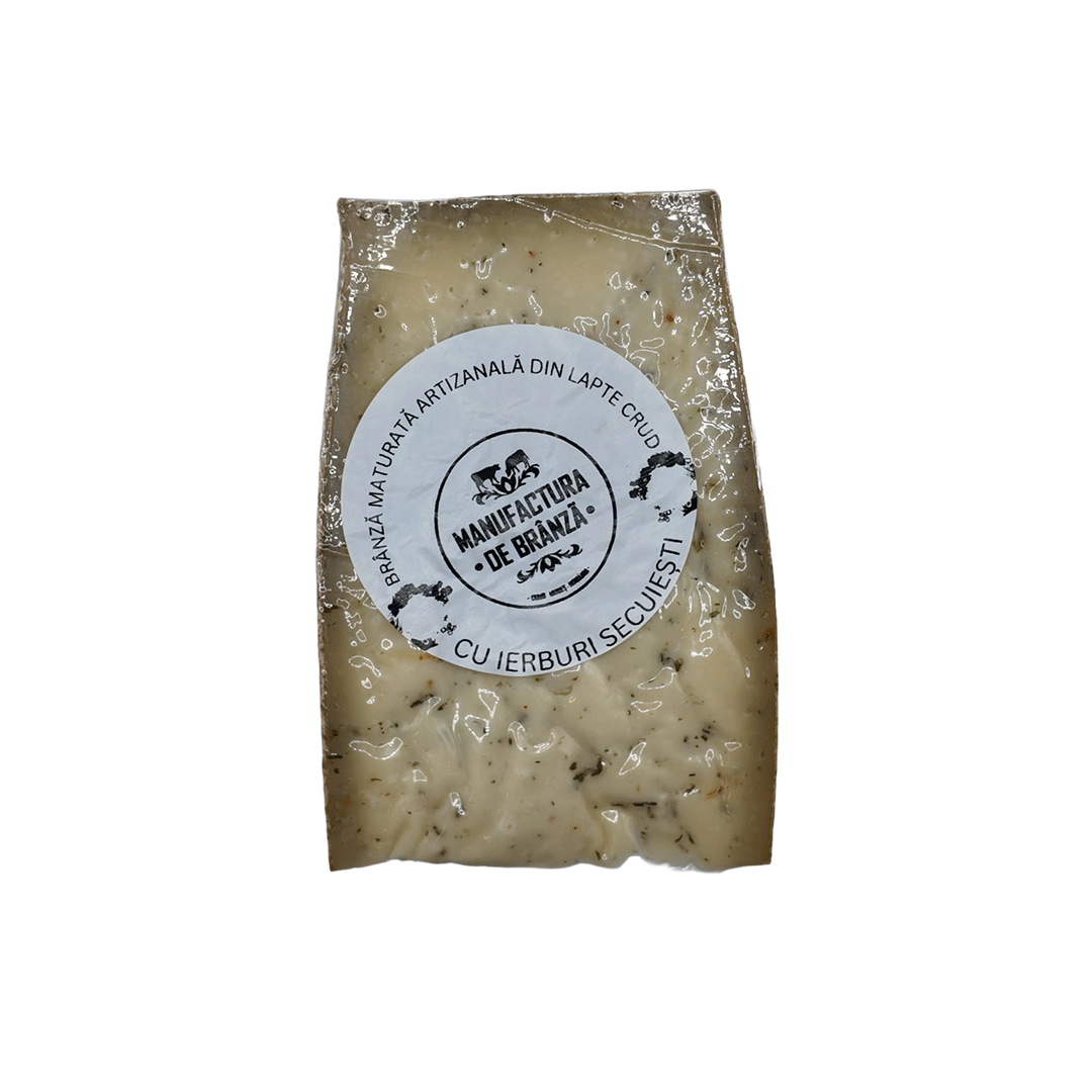 Brânză maturată cu ierburi secuiești Manufactura de Brânză 300g