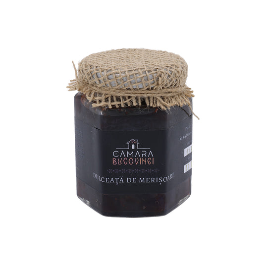 Dulceață de merișoare 200 g – gust acrișor, preparat artizanal din fructe de munte