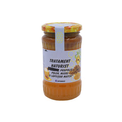 Miere cu propolis, polen și lăptișor de matcă 370 g