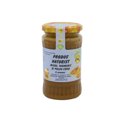 Miere cu turmeric și polen crud 370 g