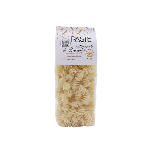 Paste Răsucite 400 g – paste artizanale din grâu dur, 100% naturale