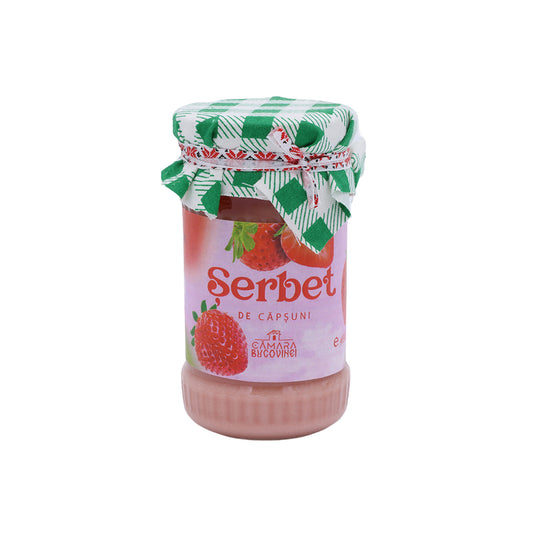 Șerbet de căpșuni 400 g – desert tradițional, gust intens și natural