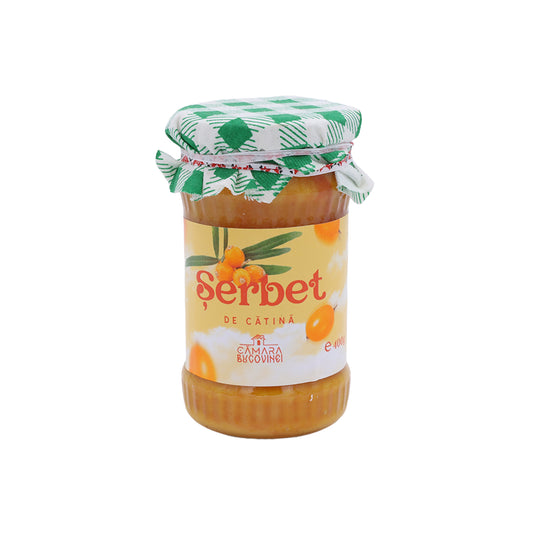 Șerbet de cătină 400 g – desert natural, bogat în vitamine și energie
