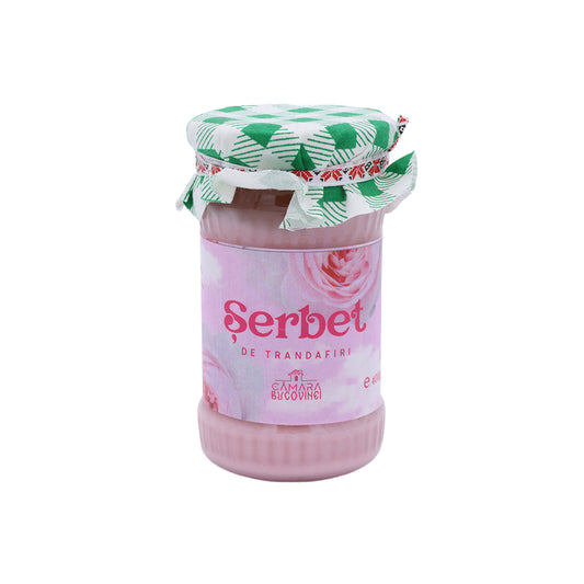 Șerbet de trandafiri 400 g – desert tradițional românesc, aromă delicată