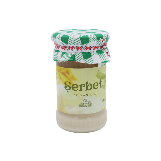 Șerbet de vanilie 400 g – desert tradițional fin, cu aromă naturală