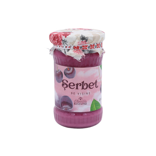 Șerbet de vișine 400 g – desert tradițional, gust dulce-acrișor natural