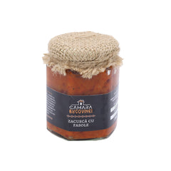 Zacuscă de fasole 200 g – preparat tradițional de post, 100% natural