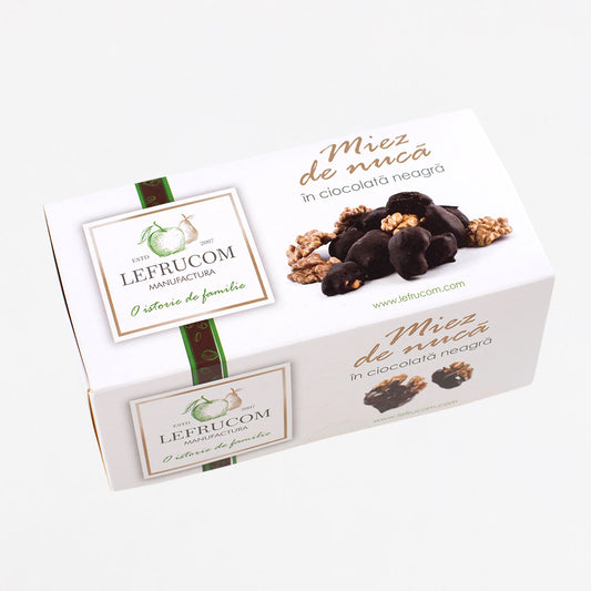 Miez de nucă în ciocolată neagră (100 g)