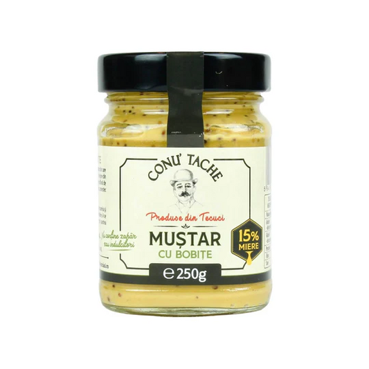 Muștar cu Bobițe Conu' Tache, 250g