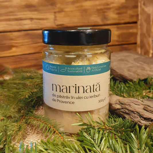 Marinată de păstrăv în ulei cu ierburi de Provence (200 g)